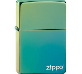 Zippo Zippo Regular - High Polished Teal w/ Zippo Logo Zippo Zippo Regular - High Polished Teal w/ Zippo Logo