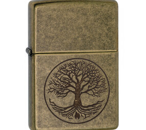 Zippo Zippo - Tree Of Life Antique Messing Zippo Zippo - Tree Of Life Antique Messing