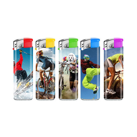 Lux Lux - Wegwerp aansteker - Sport - Display (50-stuks)