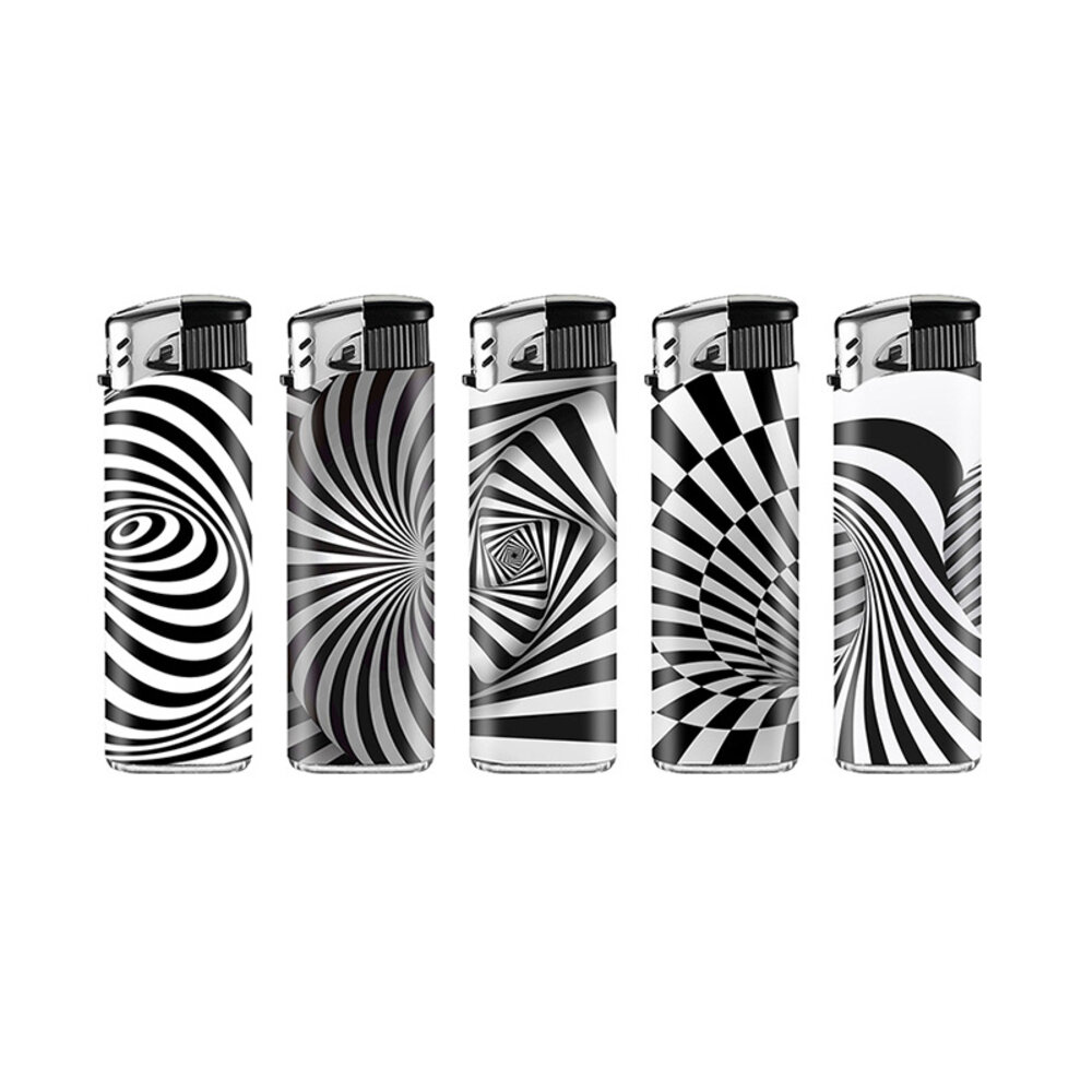 Lux Lux - Disposable lighter - Black/White - Display (50-pieces) Lux Lux - Disposable lighter - Black/White - Display (50-pieces)