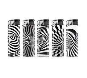 Lux Lux - Briquet jetable - Noir/Blanc - Présentoir (50 pièces) Lux Lux - Briquet jetable - Noir/Blanc - Présentoir (50 pièces)