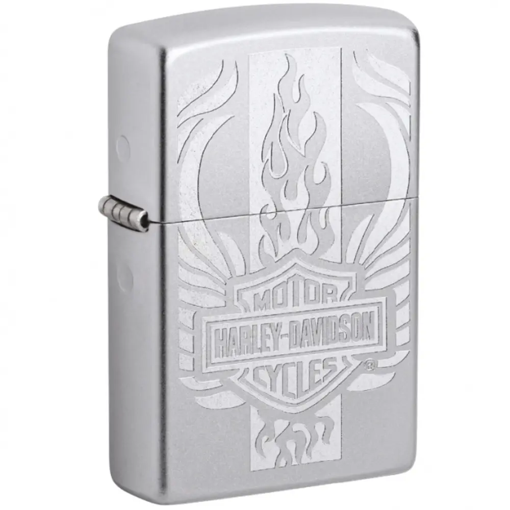 Zippo Zippo - Harley-Davidson Design Satin Chrome Zippo Zippo - Harley-Davidson Design Satin Chrome