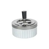 Bookwill Bookwill - Cendrier Twist - 110mm - Gris Argent Métallisé Bookwill Bookwill - Cendrier Twist - 110mm - Gris Argent Métallisé