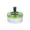 Bookwill Bookwill - Rotating Ashtray - 110mm - Silver Green Metallic Bookwill Bookwill - Rotating Ashtray - 110mm - Silver Green Metallic