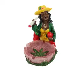 Bookwill Bookwill - Aschenbecher aus Keramik - 130mm - Rasta Lady Bookwill Bookwill - Aschenbecher aus Keramik - 130mm - Rasta Lady