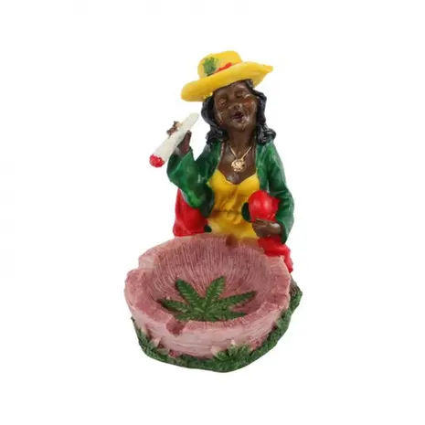 Bookwill Bookwill - Ceramic Ashtray - 130mm - Rasta Lady Bookwill Bookwill - Ceramic Ashtray - 130mm - Rasta Lady