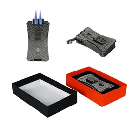 Winjet Winjet - Twin Jetflame aansteker met Boor - Black / Chrome Winjet Winjet - Twin Jetflame aansteker met Boor - Black / Chrome