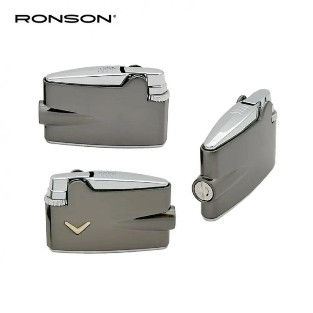 Ronson Ronson Mini Premier Varaflame - Flint lighter - Gun Metal Ronson Ronson Mini Premier Varaflame - Flint lighter - Gun Metal