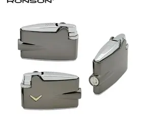 Ronson Ronson Mini Premier Varaflame - Vuursteen aansteker - Gun Metal Ronson Ronson Mini Premier Varaflame - Vuursteen aansteker - Gun Metal