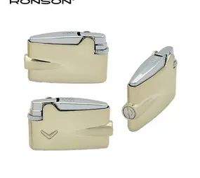 Ronson Ronson Mini Premier Varaflame - Feuerzeug aus Feuerstein - Gold Ronson Ronson Mini Premier Varaflame - Feuerzeug aus Feuerstein - Gold