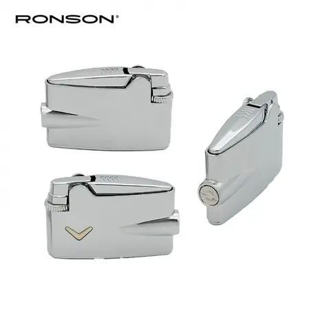 Ronson Ronson Mini Premier Varaflame - Feuerzeug aus Feuerstein - Silber