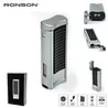 Ronson Ronson Passat - 2-Jetflame lighter + Drill - Silver Black Ronson Ronson Passat - 2-Jetflame lighter + Drill - Silver Black