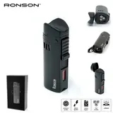 Ronson Ronson Mistral - 3-Jetflame aansteker + Boor - Black Ronson Ronson Mistral - 3-Jetflame aansteker + Boor - Black