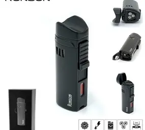 Ronson Ronson Mistral - 3-Jetflame lighter + Drill - Black Ronson Ronson Mistral - 3-Jetflame lighter + Drill - Black