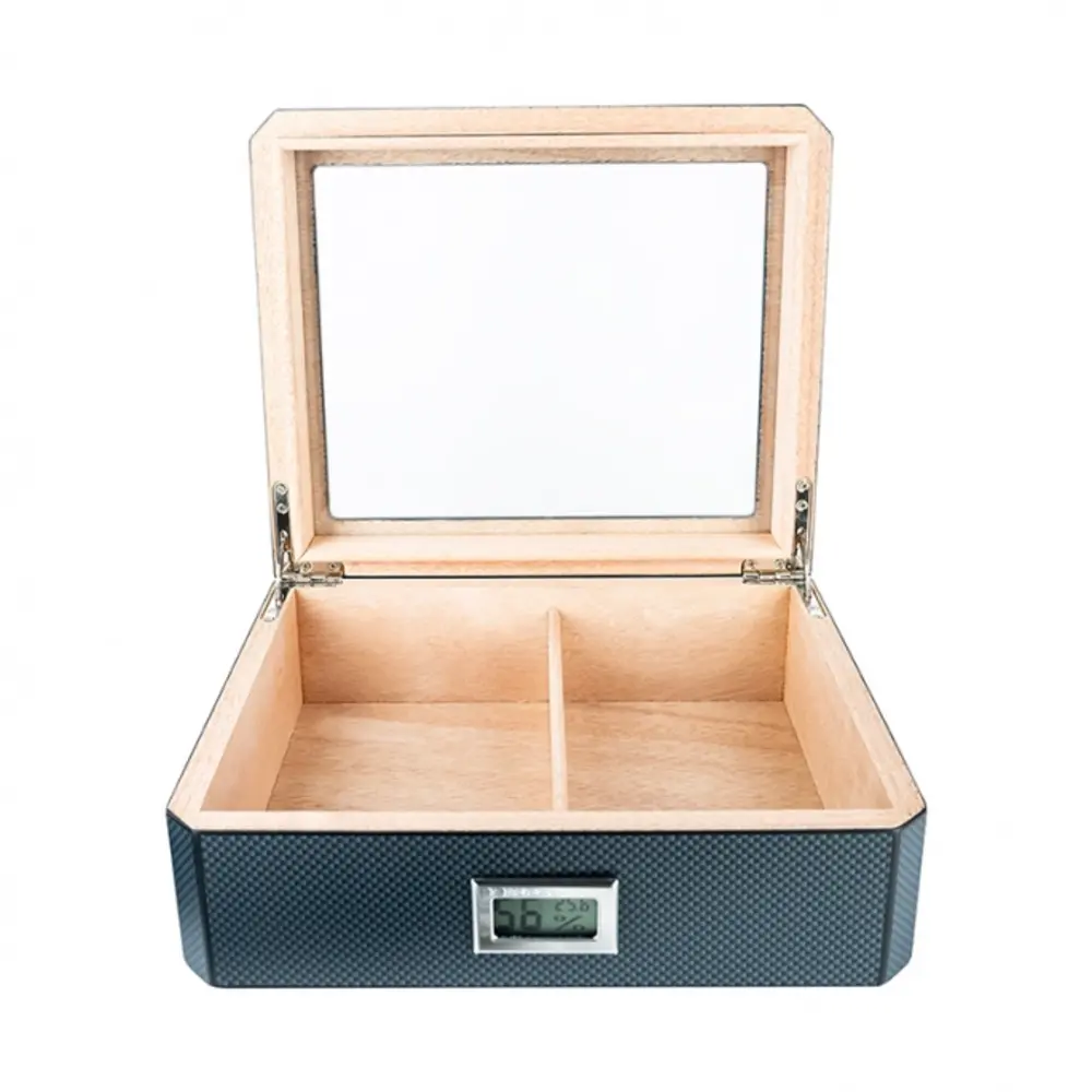 Bookwill Bookwill Humidor - 260x220x90mm - Carbon Fiber Bookwill Bookwill Humidor - 260x220x90mm - Carbon Fiber