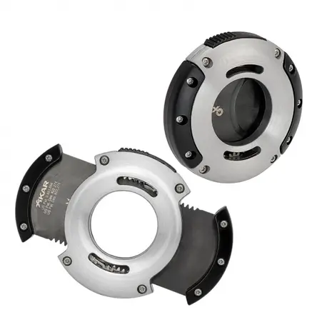 Xikar Xikar - Sigarenknipper - Round XO Cutter Black Blade - Silver Xikar Xikar - Sigarenknipper - Round XO Cutter Black Blade - Silver