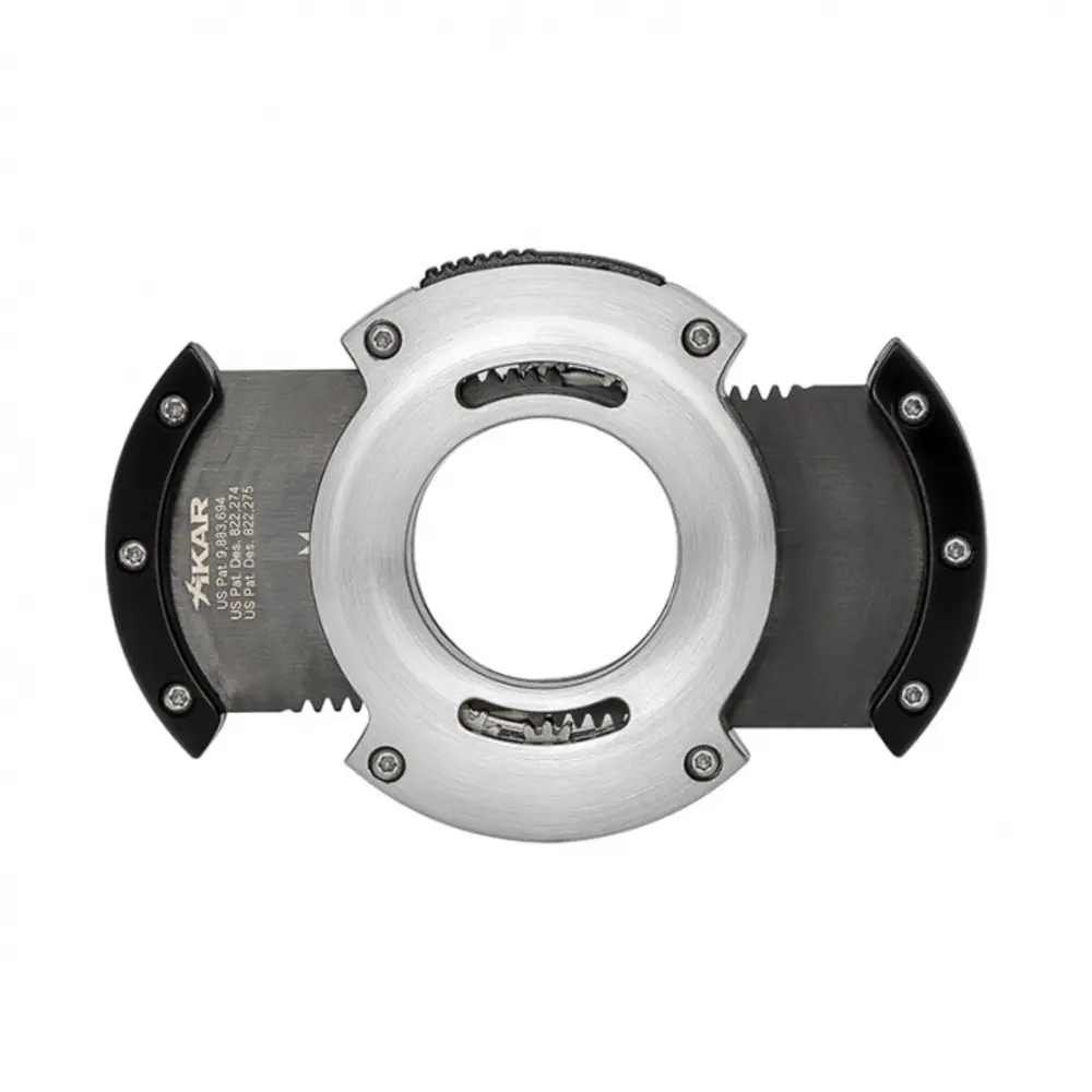 Xikar Xikar - Sigarenknipper - Round XO Cutter Black Blade - Silver Xikar Xikar - Sigarenknipper - Round XO Cutter Black Blade - Silver