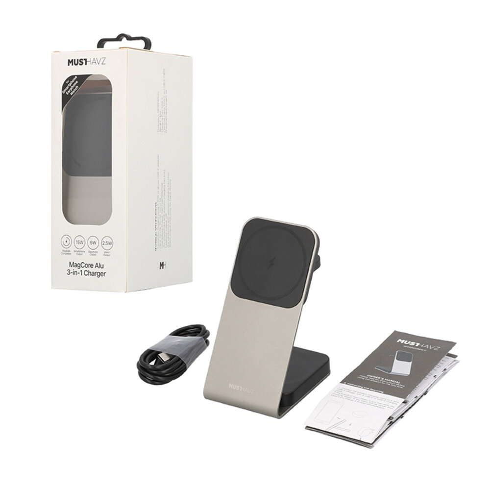 Musthavz Musthavz - MagCore Alu 3-in-1 Ladegerät Musthavz Musthavz - MagCore Alu 3-in-1 Ladegerät