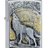 Zippo Zippo - Emblème du loup au clair de lune Zippo Zippo - Emblème du loup au clair de lune