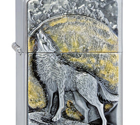 Zippo Zippo - Wolf im Mondschein Emblem