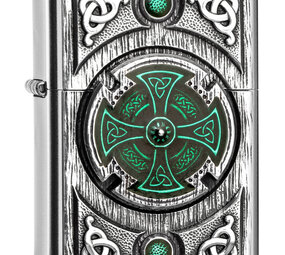 Zippo Zippo - Keltisches Grünes Kreuz Zippo Zippo - Keltisches Grünes Kreuz