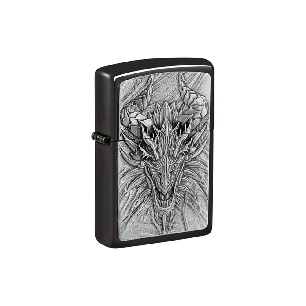Zippo Zippo - Ebony Emblem Metal Dragon Zippo Zippo - Ebony Emblem Metal Dragon