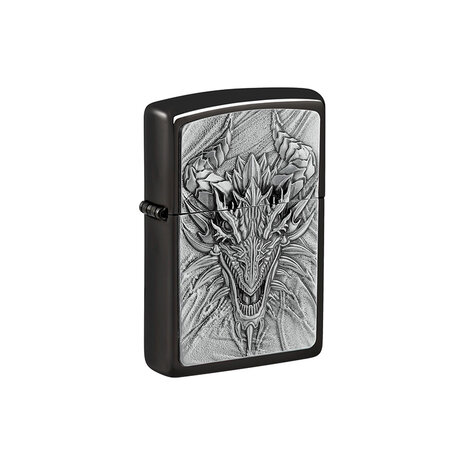 Zippo Zippo - Ebony Emblem Metal Dragon Zippo Zippo - Ebony Emblem Metal Dragon
