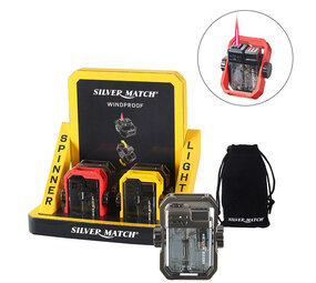 Silver match Silver Match - Reykjavik - Briquet Spinner Jetflame - 4 couleurs (pack de 4) Silver match Silver Match - Reykjavik - Briquet Spinner Jetflame - 4 couleurs (pack de 4)