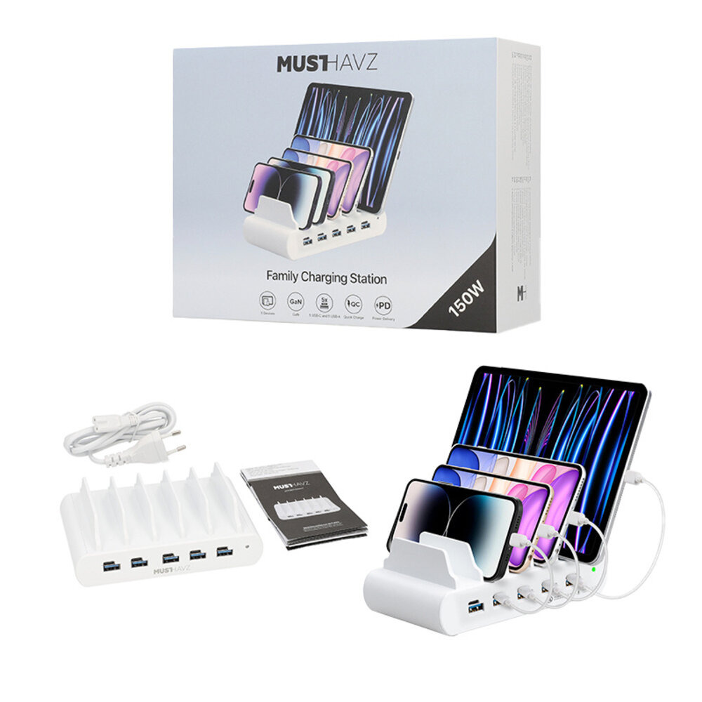 Musthavz Musthavz - 5-Port Family Charging Station - 150W