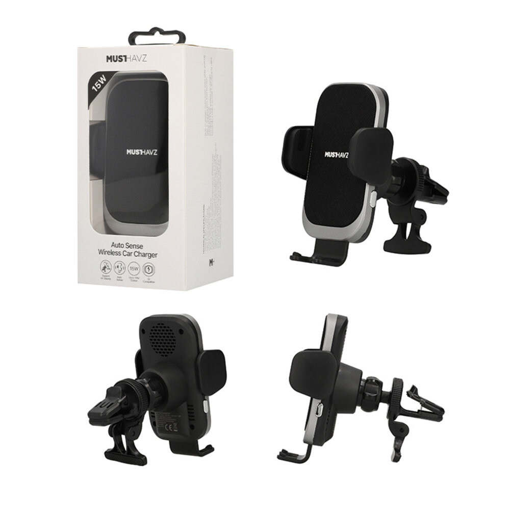 Musthavz Musthavz - Car Sense Wireless Autoladegerät 15W Musthavz Musthavz - Car Sense Wireless Autoladegerät 15W
