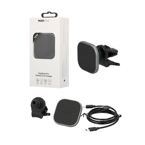 Musthavz Musthavz - MagSnap Pro Wireless Autoladegerät 15W Musthavz Musthavz - MagSnap Pro Wireless Autoladegerät 15W