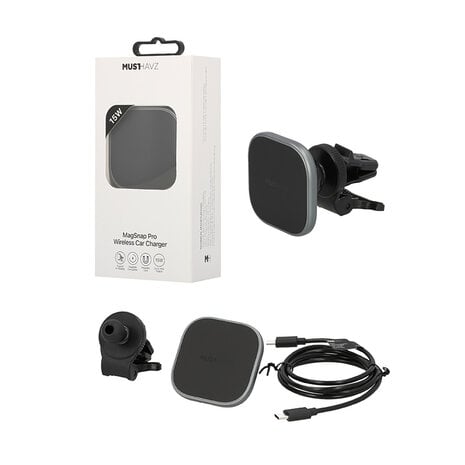 Musthavz Musthavz - MagSnap Pro Wireless Car Charger 15W Musthavz Musthavz - MagSnap Pro Wireless Car Charger 15W