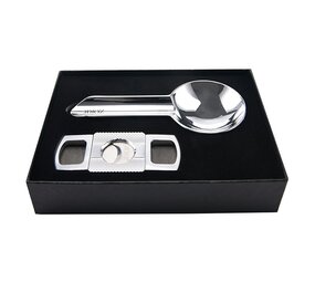 Zorr Zorr - Giftset - Ashtray with Luxury Cigar Cutter - Chrome Zorr Zorr - Giftset - Ashtray with Luxury Cigar Cutter - Chrome