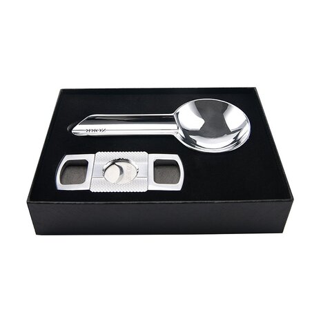 Zorr Zorr - Giftset - Ashtray with Luxury Cigar Cutter - Chrome Zorr Zorr - Giftset - Ashtray with Luxury Cigar Cutter - Chrome