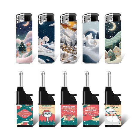Lux Lux - Briquet jetable - Set combiné de Noël - MPL/Piezo