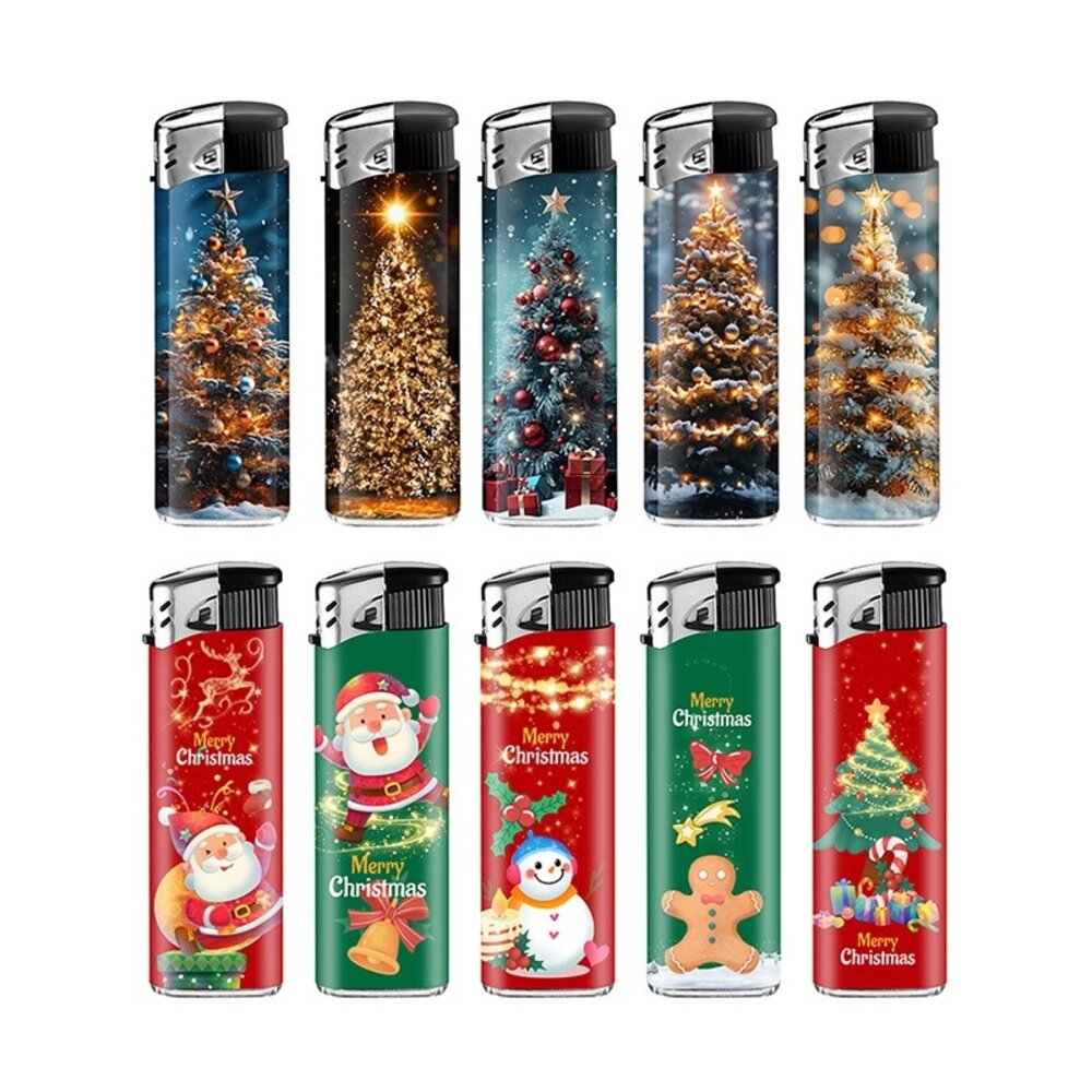 Lux Lux - Wegwerp aansteker - Kerstmis Combi Set - Piezo Lux Lux - Wegwerp aansteker - Kerstmis Combi Set - Piezo