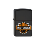 Zippo Zippo - Harley-Davidson Lenker und Schild Schwarz