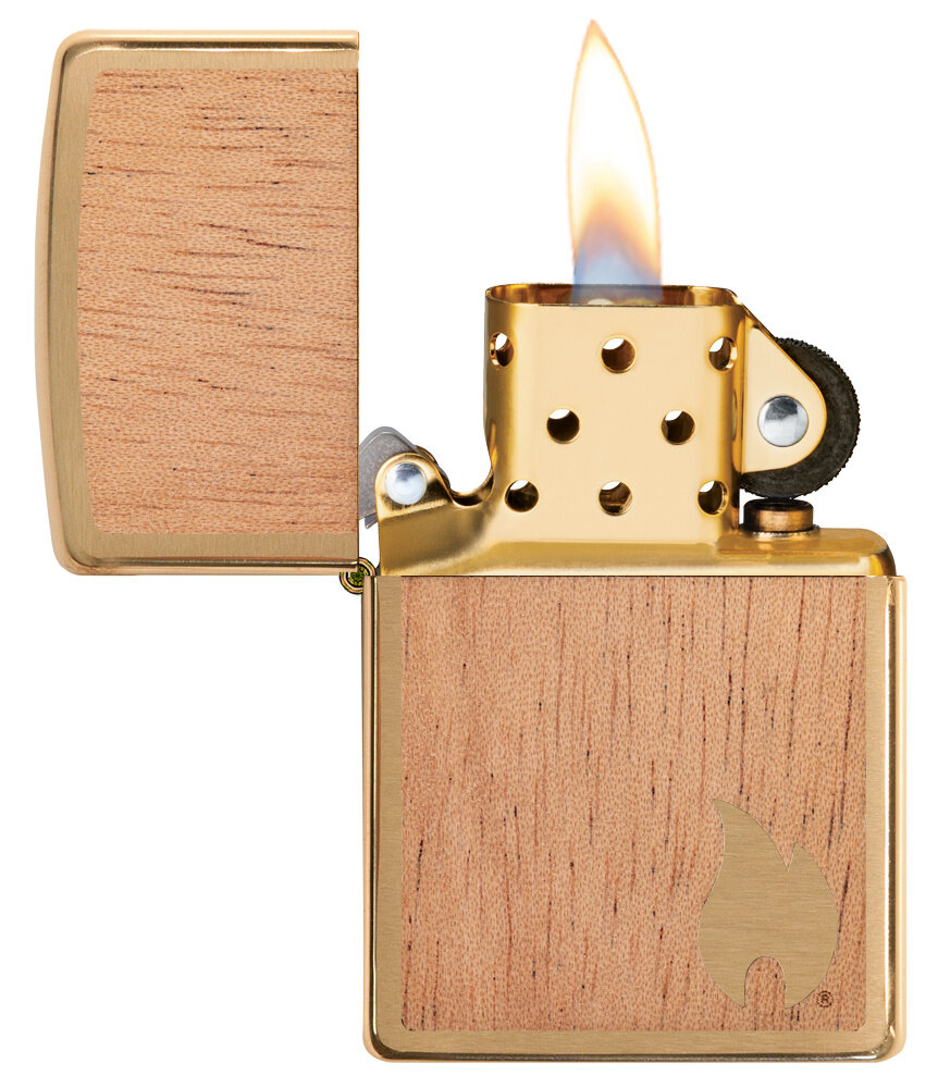 Zippo Zippo - Woodchuck Brushed Brass Zippo Zippo - Woodchuck Brushed Brass