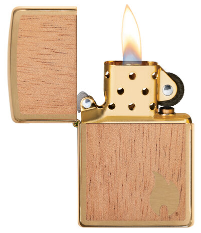Zippo Zippo - Woodchuck Brushed Brass Zippo Zippo - Woodchuck Brushed Brass