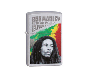 Zippo Zippo - Satin Chrom Bob Marley Er sang es Zippo Zippo - Satin Chrom Bob Marley Er sang es