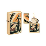 Zippo Zippo - Oldtimer und Frau Design Zippo Zippo - Oldtimer und Frau Design