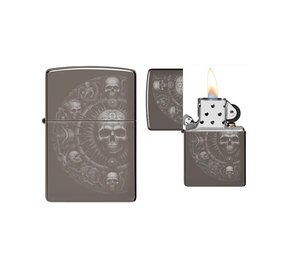 Zippo Zippo - Conception de mandala de crâne Zippo Zippo - Conception de mandala de crâne
