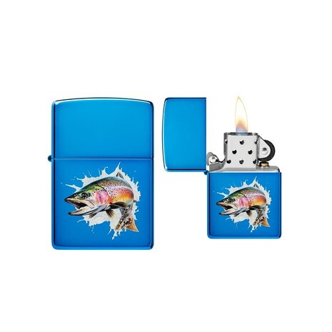 Zippo Zippo - Hüpfender Fisch Design Zippo Zippo - Hüpfender Fisch Design