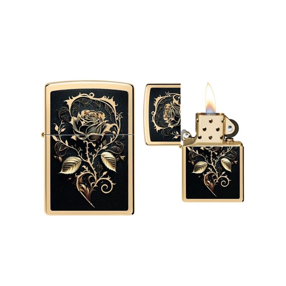 Zippo Zippo - Goldene Rose Design Zippo Zippo - Goldene Rose Design