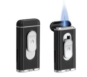 Xikar Xikar - Briquet - Hedron Flat JetFlame - Noir Xikar Xikar - Briquet - Hedron Flat JetFlame - Noir