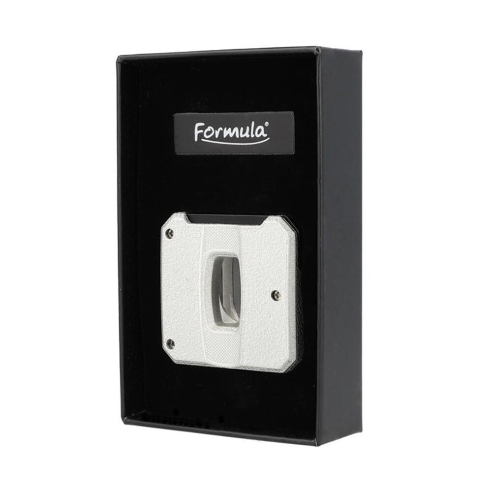 Formula Formel - Zigarrenschneider V-Cut + Bohrer + Luftstift - Silber Formula Formel - Zigarrenschneider V-Cut + Bohrer + Luftstift - Silber