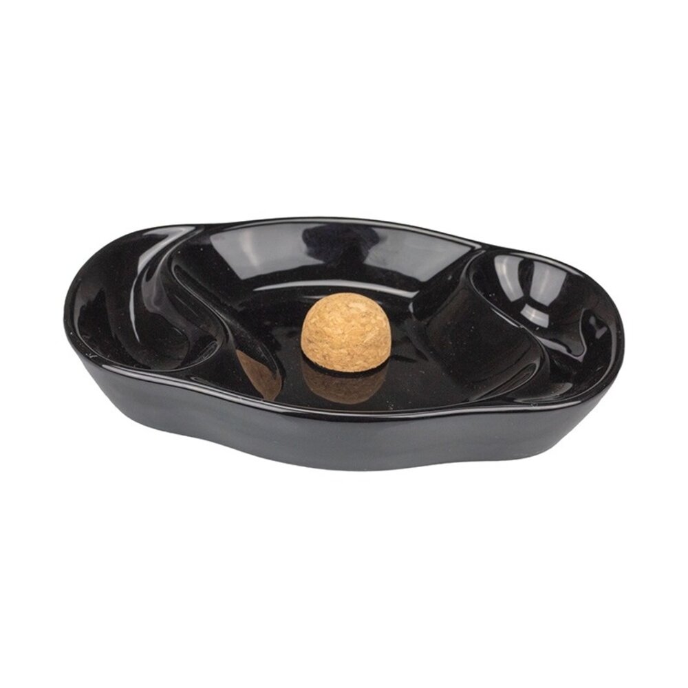 Bookwill Bookwill - Pipe-ashtray - Ceramic Cork - Black (15x15x3.5cm) Bookwill Bookwill - Pipe-ashtray - Ceramic Cork - Black (15x15x3.5cm)