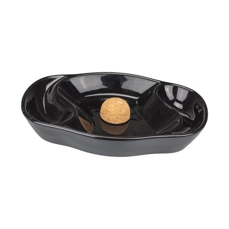 Bookwill Bookwill - Pipe-ashtray - Ceramic Cork - Black (15x15x3.5cm) Bookwill Bookwill - Pipe-ashtray - Ceramic Cork - Black (15x15x3.5cm)