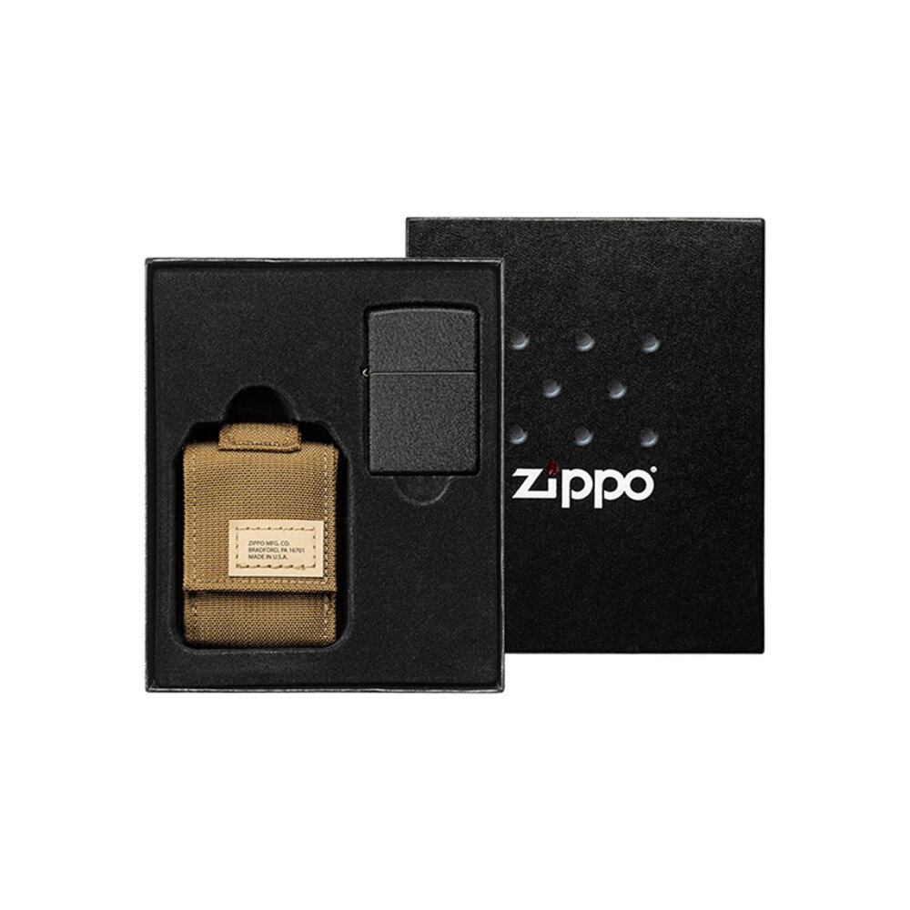 Zippo Zippo - Accessoires - Pochette Briquet (Etui) - Molle Pochette Vert Et Briquet Coffret Cadeau Zippo Zippo - Accessoires - Pochette Briquet (Etui) - Molle Pochette Vert Et Briquet Coffret Cadeau