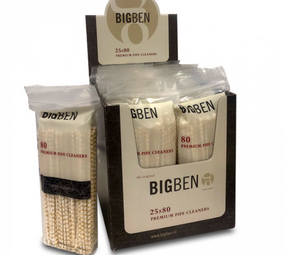 Big Ben Pijpcleaners - 80 Stuks per zakje - Display (25-zakjes) Big Ben Pijpcleaners - 80 Stuks per zakje - Display (25-zakjes)